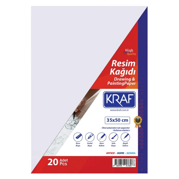 Kraf Resim Kağıdı 35x50 cm. 20li Paket
