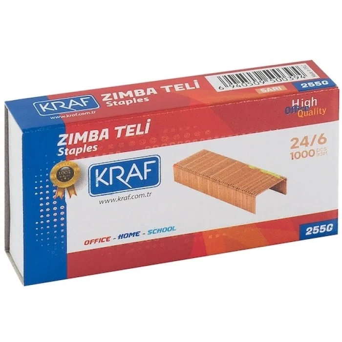 Kraf Zımba Teli No:24/6 Sarı