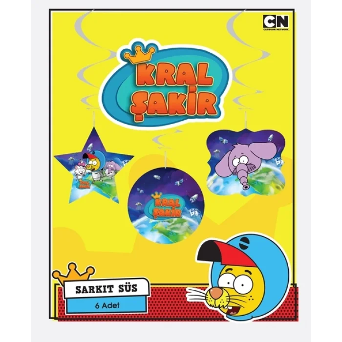 Kral Şakir Uzayda Sarkıt Süs 6lı