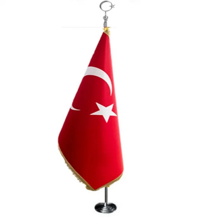 Krom Makam Bayrağı SİMLİ  (Filmli) Boy 225 cm