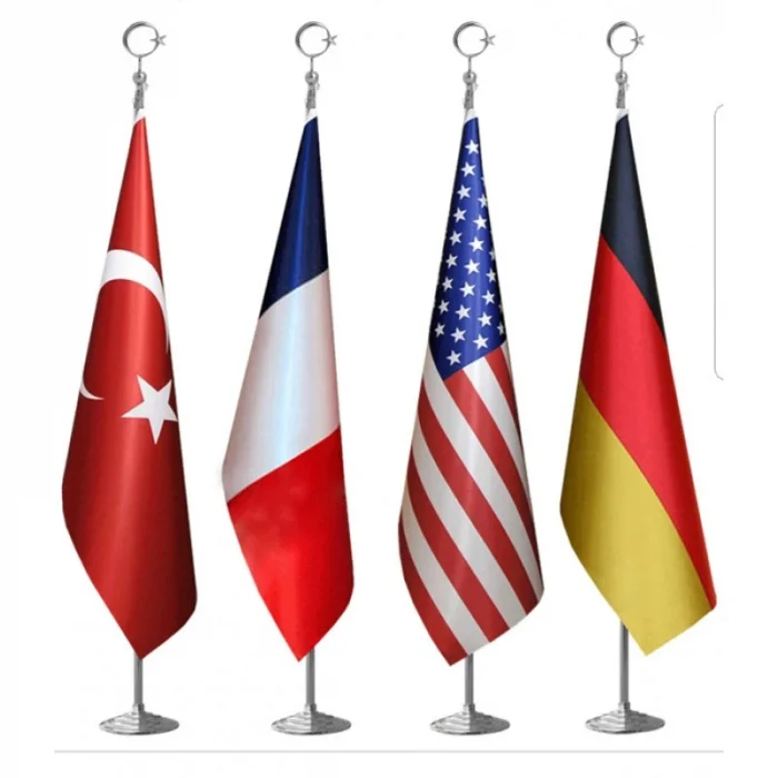 Krom Makam Devlet  Bayrağı (Filmli) 225 cm