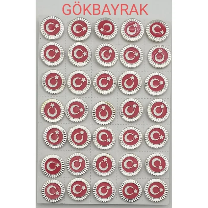 Krom Mineli Bayrak Rozeti