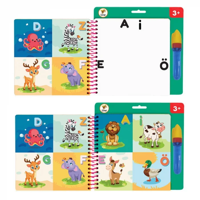 Lino Aqua Magic Book Sihirli Boyama Kitabı EĞLENELİM, ÖĞRENELİM