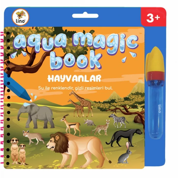Lino Aqua Magic Book Sihirli Boyama Kitabı HAYVANLAR