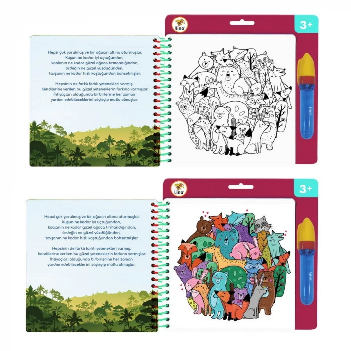 Lino Aqua Magic Book Sihirli Boyama Kitabı MANDALA
