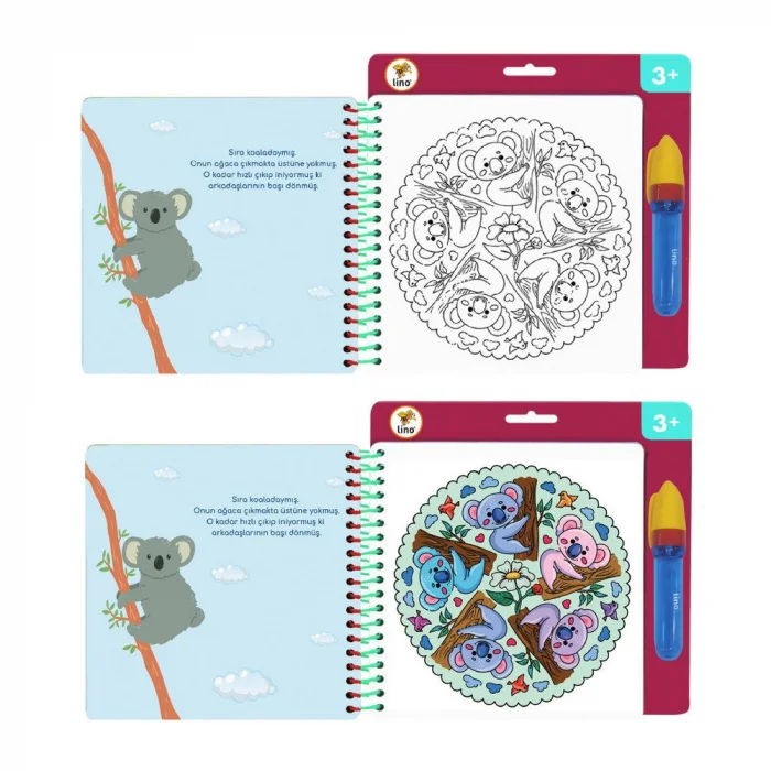 Lino Aqua Magic Book Sihirli Boyama Kitabı MANDALA