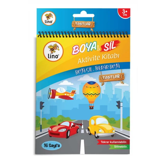Lino Boya & Sil Aktivite Boyama Kitabı A5 Araçlar