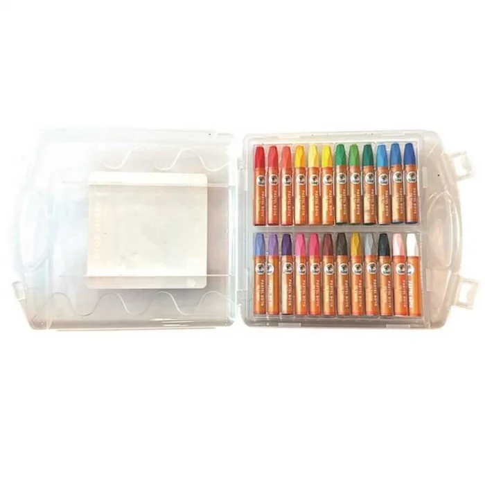 Lino Yağlı Pastel Boya 24 Renk Plastik Kutu