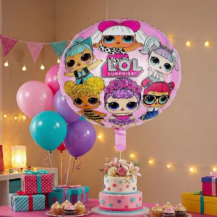 Lol Bebek Temalı Yuvarlak Folyo Balon