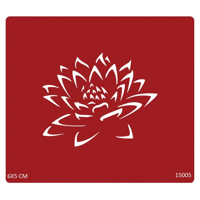 Lotus Çiçeği Geçici Dövme Deseni