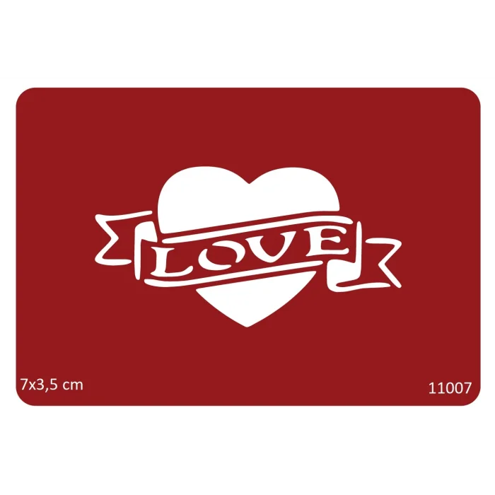 Love Kalp Geçici Dövme Deseni