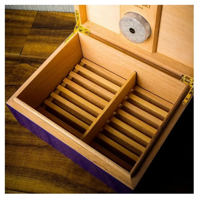 Lubinski Blue Lion Humidor Puro Kutusu Mavi Lake 40s