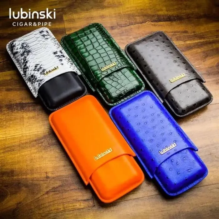 Lubinski Deri Puro Kılıfı Croco Mavi 3lü (60Ring)