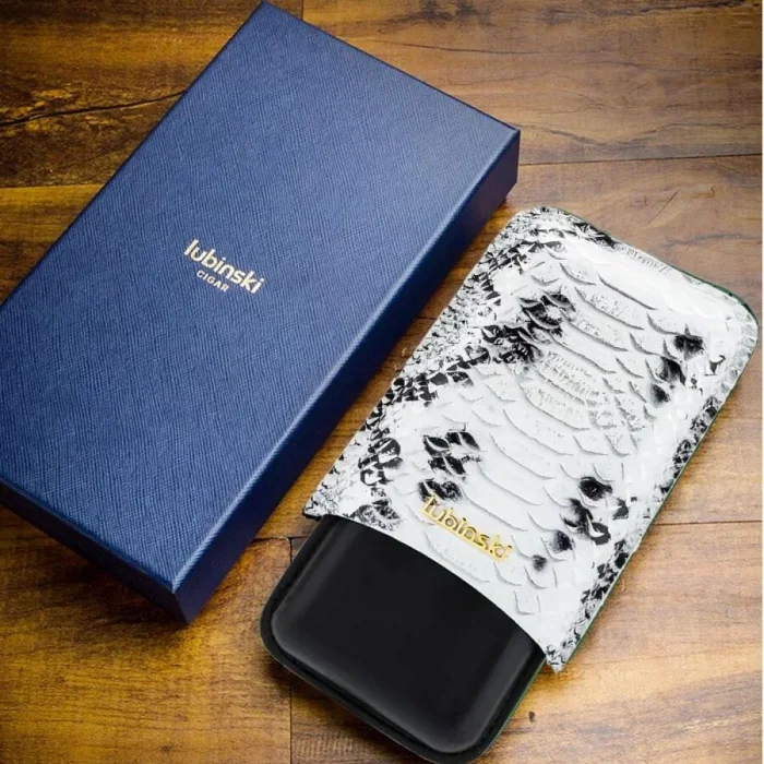 Lubinski Deri Puro Kılıfı Croco Silver/Siyah 3lü (60Ring)