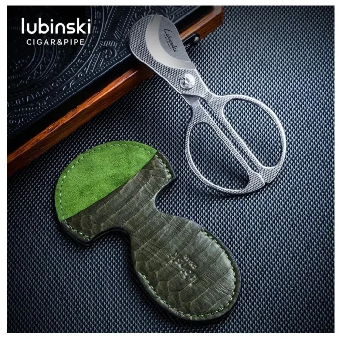 Lubinski Grid Puro Makası Deri Yeşil Kılıflı (56Ring)