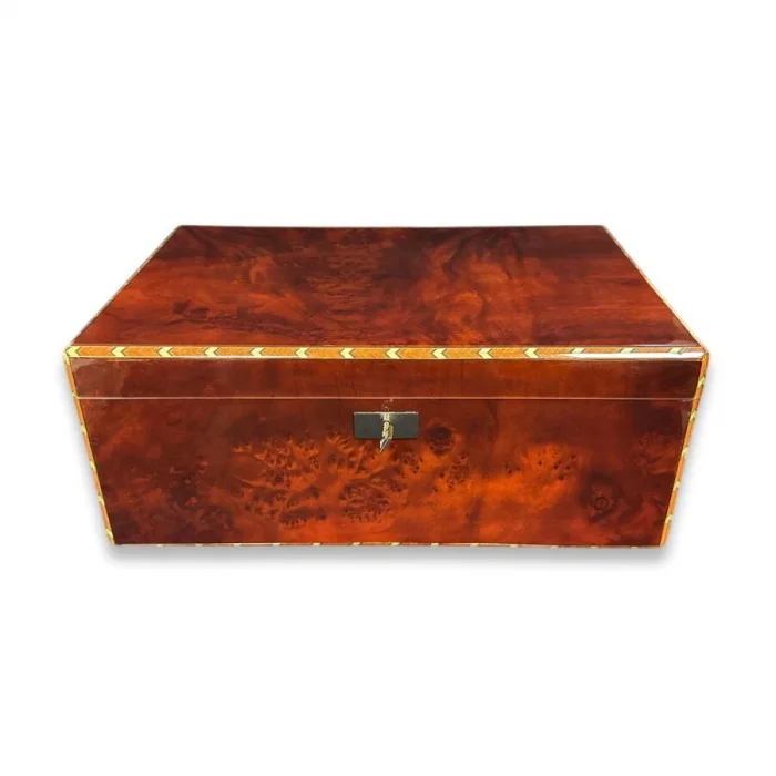 Lubinski İtaly Canforo Humidor Puro Kutusu Ceviz 125s