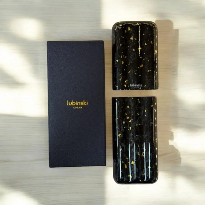 Lubinski Karbon Fiber Gold Part Puro Kılıfı Siyah 3lü (60Ring)