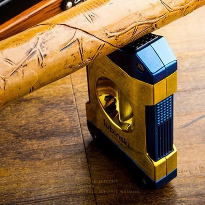 Lubinski Metal Sehpalı V Puro Kesici Mavi-Gold 60 Ring