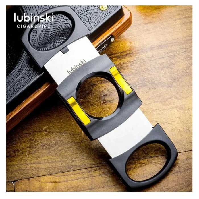 Lubinski Plastik Standlı Puro Kesici Siyah/Gold 60 Ring