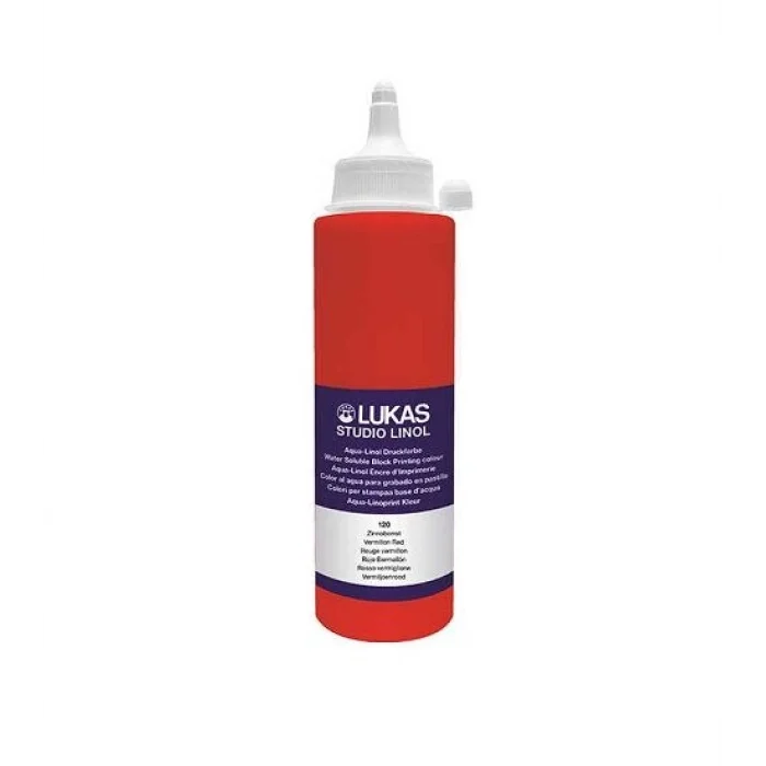 Lukas Studio Su Bazlı Linol Baskı Boyası 250 ml. Vermilion