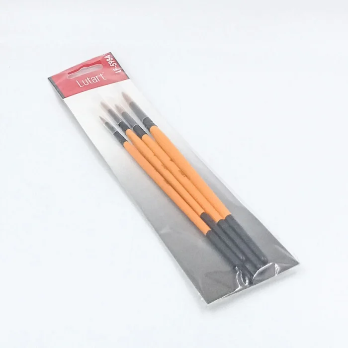 Lutart 4lü Yuvarlak Fırça Seti (2,4,6,8) SET-2