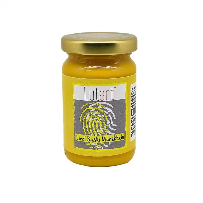 Lutart Linol Baskı Mürekkebi 100 ml. SARI
