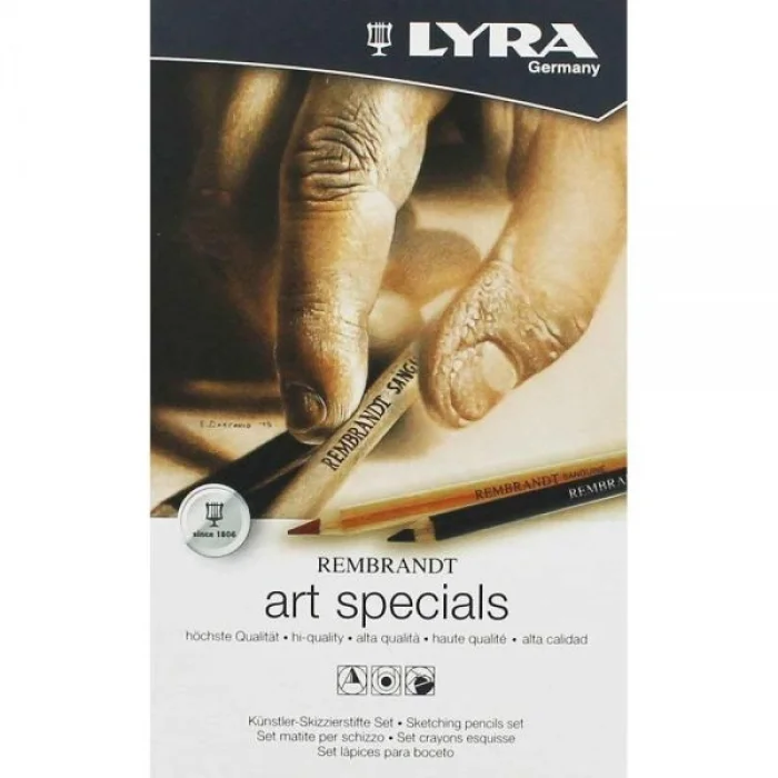Lyra Rembrandt Art Specials Karakalem Eskiz Çizim 12li Çizim Seti