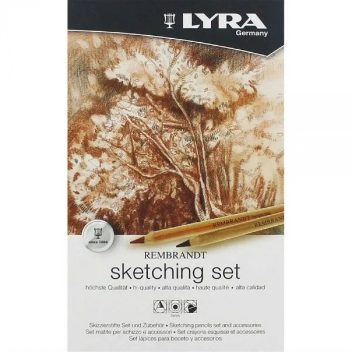 Lyra Rembrandt Sketching Karakalem Eskiz Çizim Seti 11li
