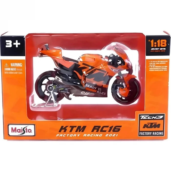 Maisto 1:18 2021 Tech3 KTM Factory Racing Motorsiklet