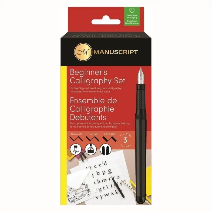 Manuscript Beginner Kaligrafi Kalemi Seti 3lü Karton Kutu