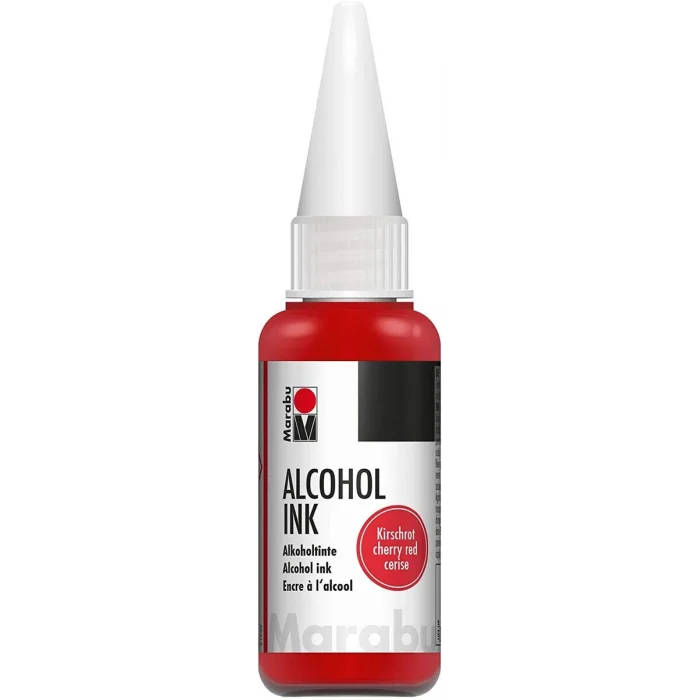 Marabu Alcohol Ink Alkol Bazlı Mürekkep 20 ml. Cherry Red