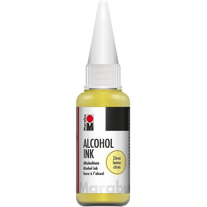 Marabu Alcohol Ink Alkol Bazlı Mürekkep 20 ml. Lemon Yellow