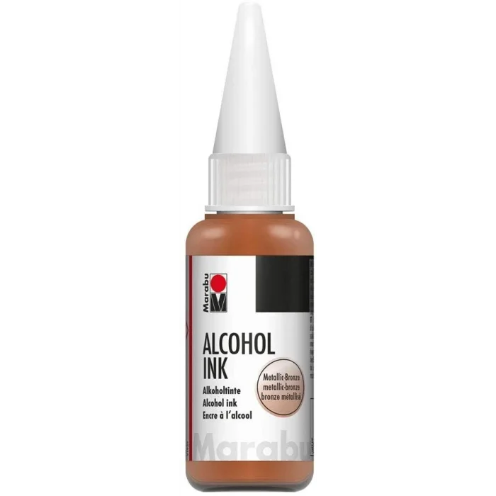 Marabu Alcohol Ink Alkol Bazlı Mürekkep 20 ml. Metallic Bronze