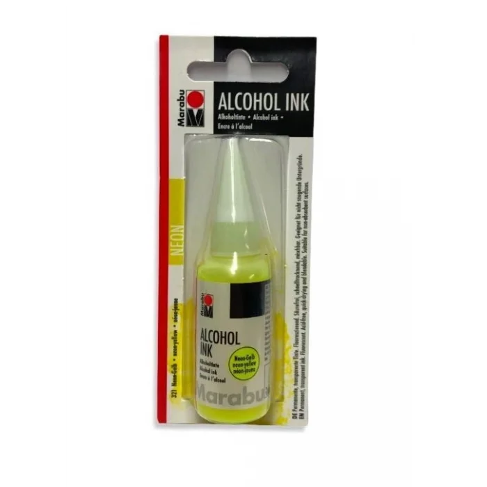 Marabu Alcohol Ink Alkol Bazlı Mürekkep 20 ml. Neon Yellow