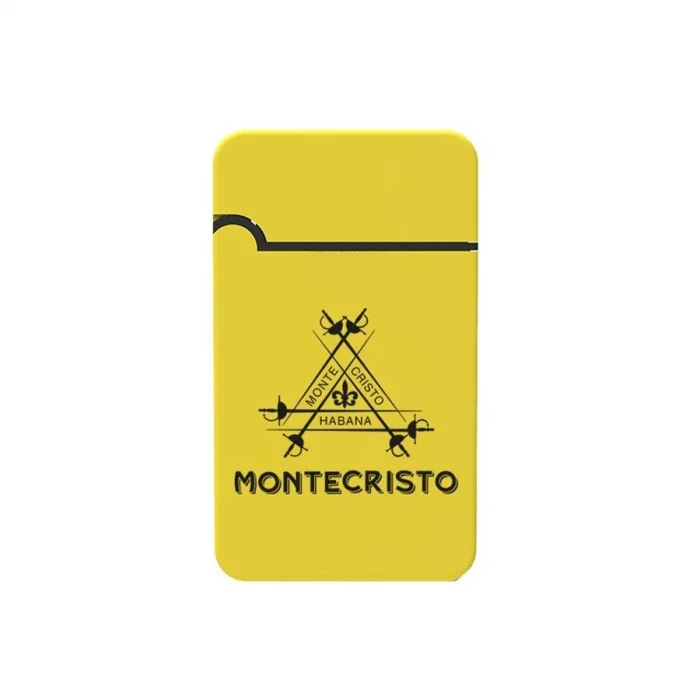 MonteCristo Plastik Jet Alev Delicili Puro Çakmağı Sarı