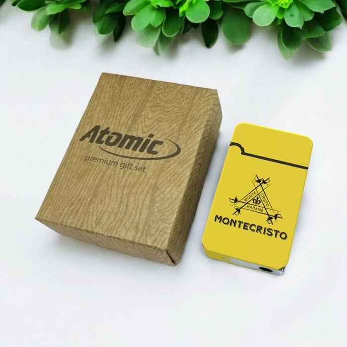 MonteCristo Plastik Jet Alev Delicili Puro Çakmağı Sarı