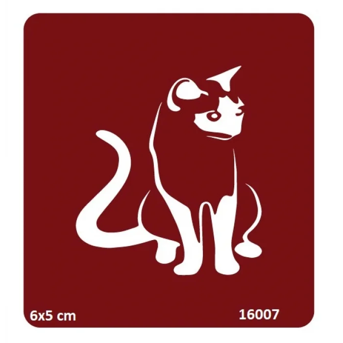 Narin Kedi Geçici Dövme Şablonu