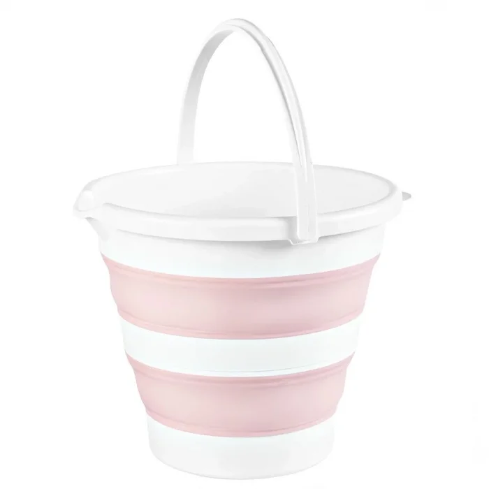Numio Katlanır Bebek Küveti Banyo Seti 5'li Pembe