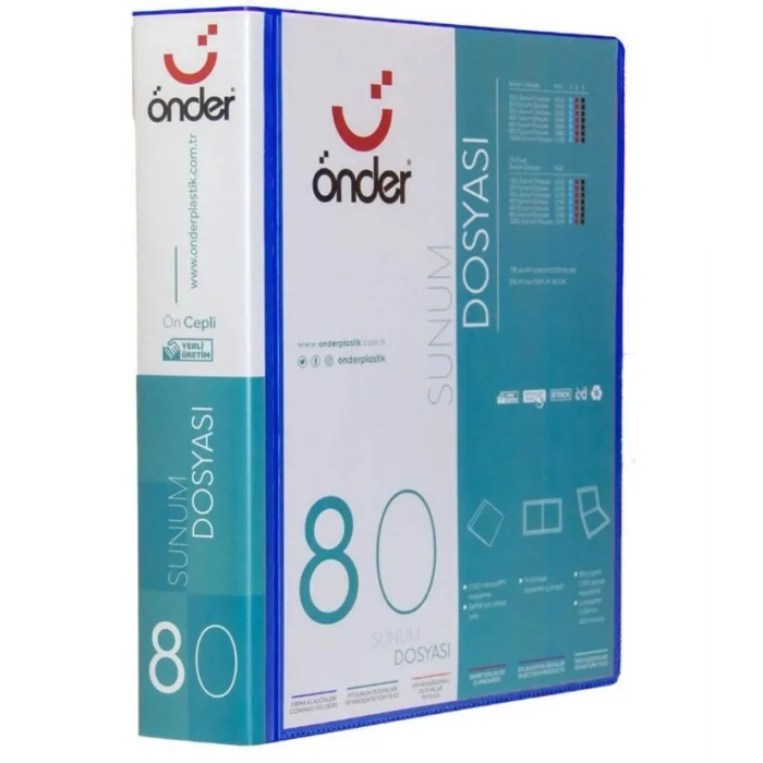 Önder Sunum Dosyası Önü Cepli A4 80Li ***