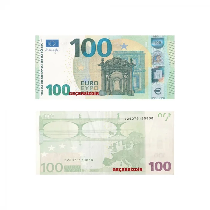 Oyuncak Kağıt Para 100 Euro