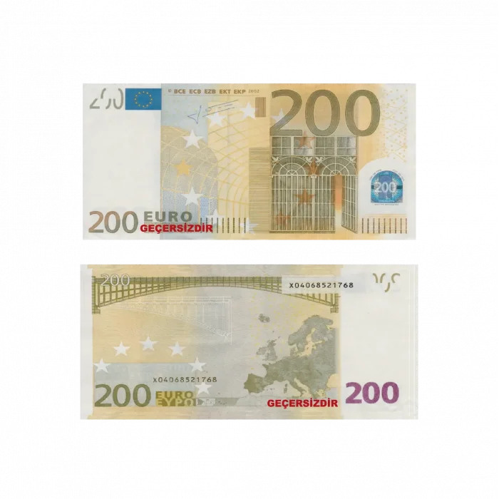 Oyuncak Kağıt Para 200 Euro