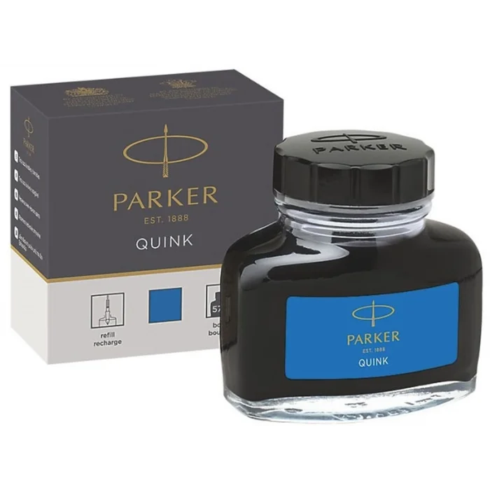 Parker Quink Dolma Kalem Mürekkebi 57 ml. MAVİ (yıkanabilir)