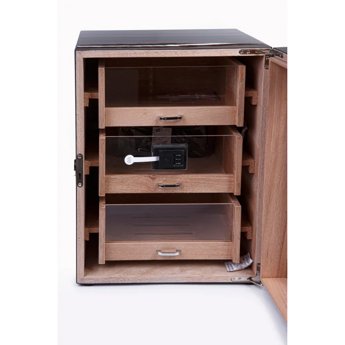 Parmida Ahşap 3 Raflı Sedir Ağacı Nemlendirici Humidor PHUM097 - Parmida