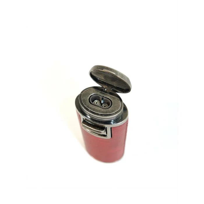 Parmida Bordo Çift Torch Deri Kaplama Puro Çakmak PCM0989 - Parmida