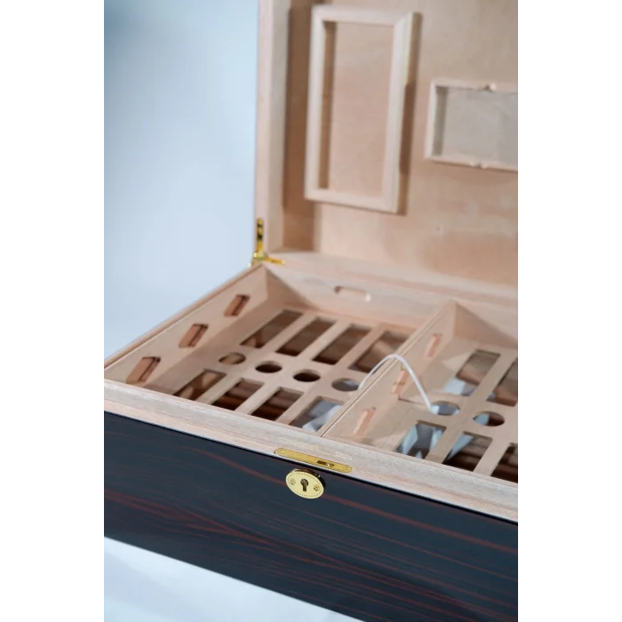 Parmida Bordo Raflı Sedir Ağacı Nemlendirici Humidor PHUM0230 - Parmida