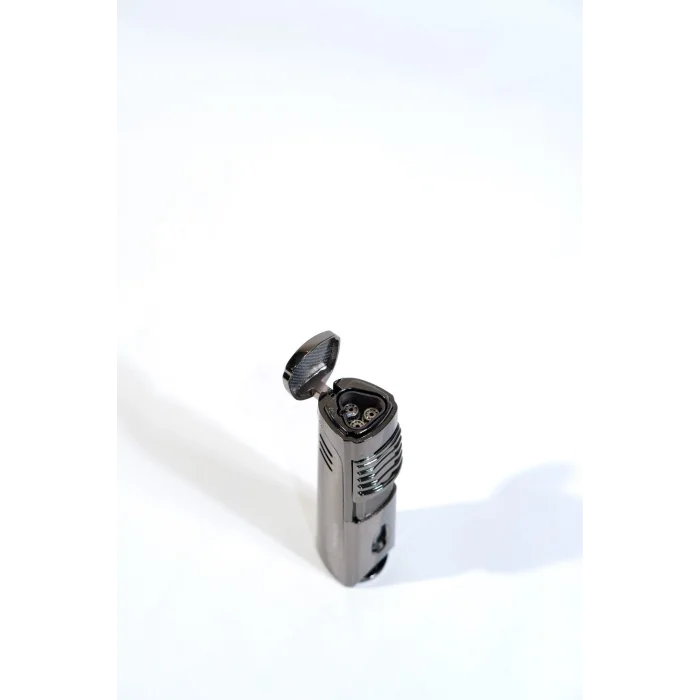 Parmida Gunmetal 3 Torch Delicili Puro Çakmak PCM0915  - Parmida