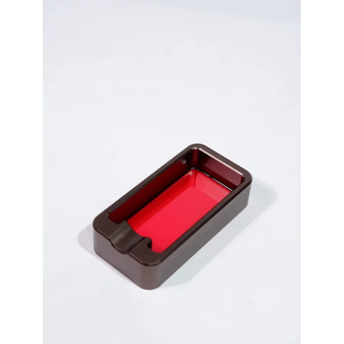 Parmida Gunmetal-Kırmızı Tekli Puro Küllüğü - Parmida