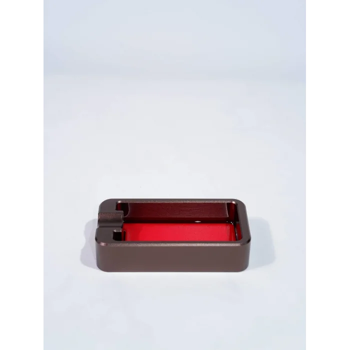 Parmida Gunmetal-Kırmızı Tekli Puro Küllüğü - Parmida