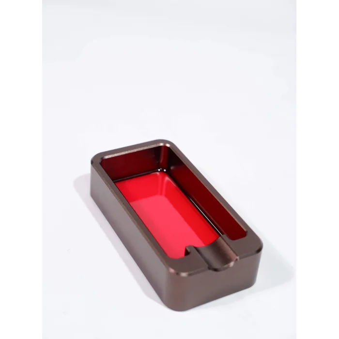 Parmida Gunmetal-Kırmızı Tekli Puro Küllüğü - Parmida