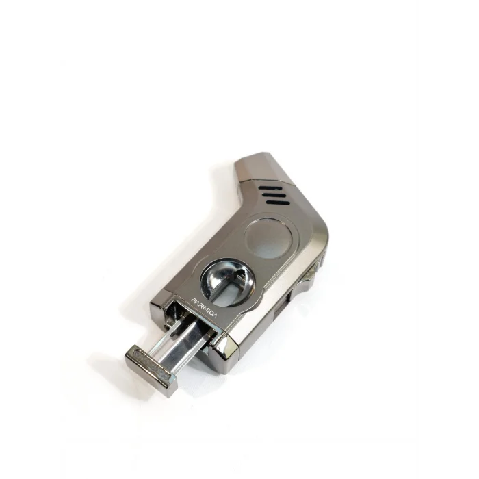 Parmida Gunmetal V Cut Tek Torch Puro Çakmak PCM0974 - Parmida